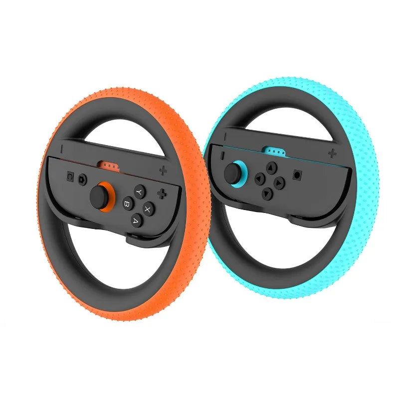 2PCS Steering Wheel for Switch 2 Joy Con Controller Switch2 Joycon 2 Racing Wheel Hand Grip for Mario Kart World 8 Deluxe