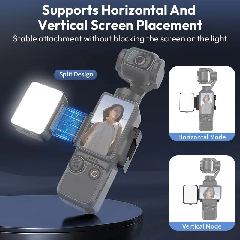 Ulanzi LM001 Pocket 3 Magnetic Mini Led Light Waterproof Video Light for DJI Osmo Pocket 3 for Vlogging Live 500mah Rechargeable