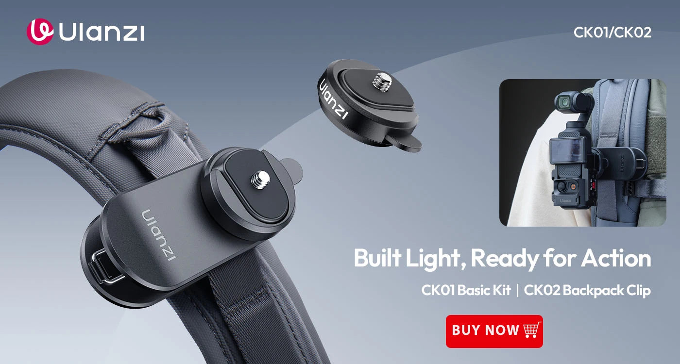 Ulanzi LM001 Pocket 3 Magnetic Mini Led Light Waterproof Video Light for DJI Osmo Pocket 3 for Vlogging Live 500mah Rechargeable
