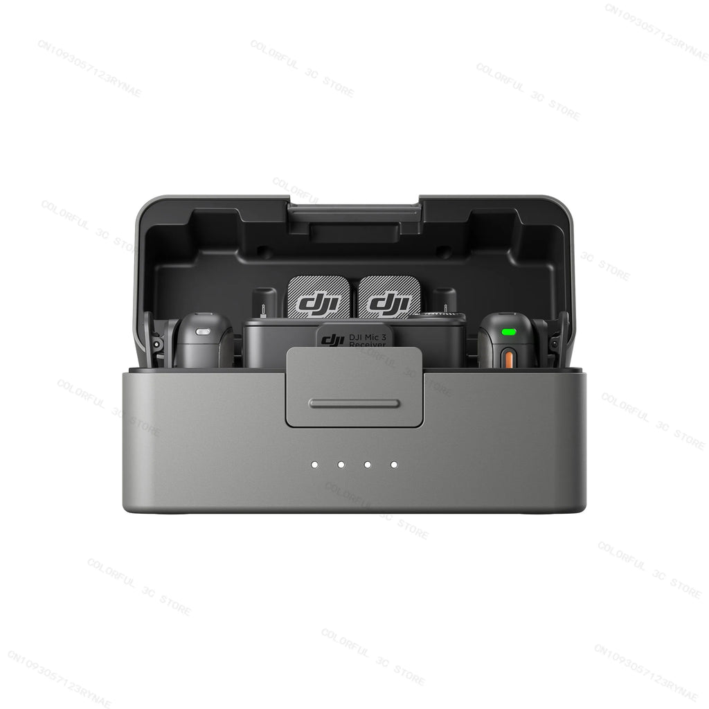 Original  Mic 3 Wireless Lavalier Mic 1TX 1RX 2TX 1RX Kit with Charging Case Adaptive Gain Control&Dual Band for Vlog