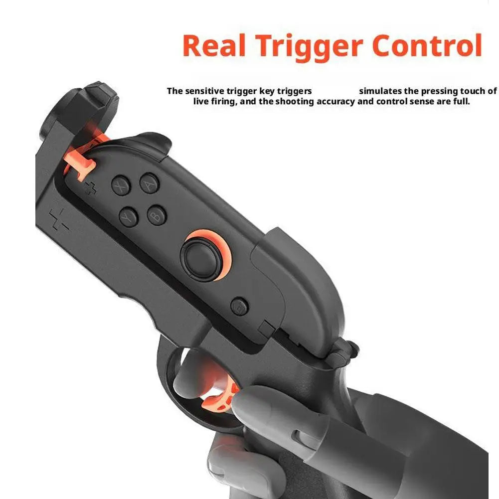 For Switch 2 Left and Right Controller Gaming Stock 2Pcs Gaming Gun Shooting Gunstock Hand Grip Universal design Game Accessory
