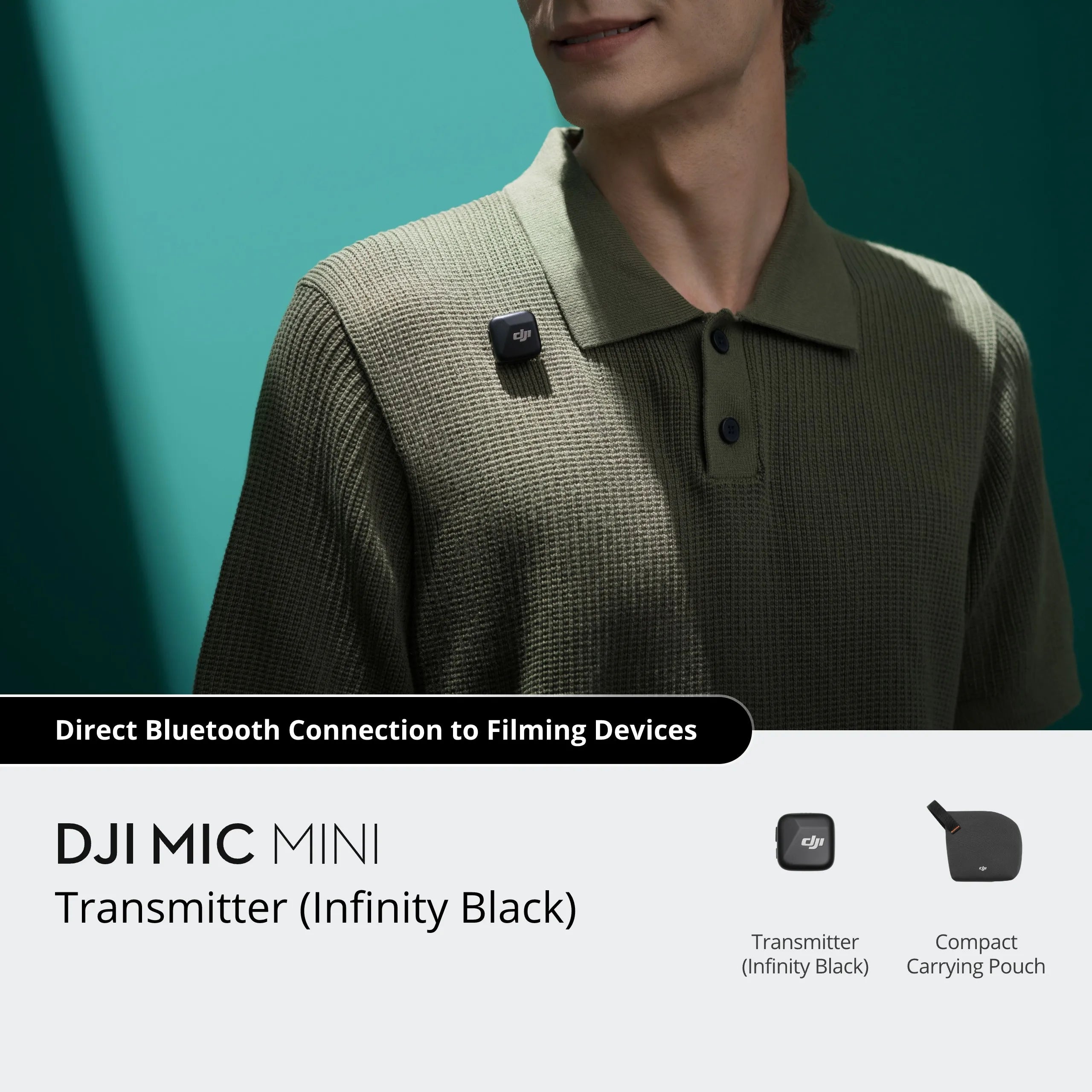 DJI Mic Mini Wireless Microphone with Intelligent Noise Cancelling High-Quality Audio With Stable Transmission
