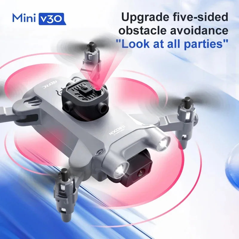 4DRC V30 Mini Drone with Camera HD 4K 1080P FPV RC Drones Profesional Five-sided Obstacle Avoidance Helicopter Drone Toy