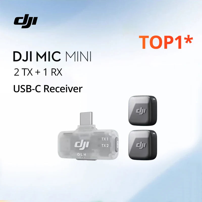 Mic Mini Mic 2 Mic 3 Mobile Receiver with 1 TX + 1 TX or 2 TX + 1 RX Option for Transmitters ,Not Compatible with  Mic