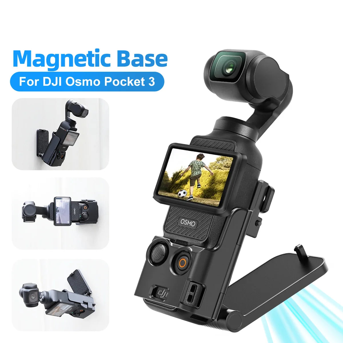 Multifuctional Magnetic Bracket Mount Compatible with Dji Osmo Pocket 3 Expansion Adapter Magnet Steering Holder Bracket Pocket3