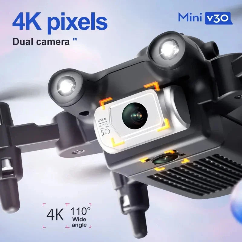 4DRC V30 Mini Drone with Camera HD 4K 1080P FPV RC Drones Profesional Five-sided Obstacle Avoidance Helicopter Drone Toy