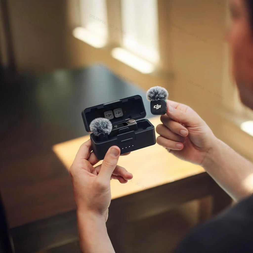 Original  Mic 3 Wireless Lavalier Mic 1TX 1RX 2TX 1RX Kit with Charging Case Adaptive Gain Control&Dual Band for Vlog