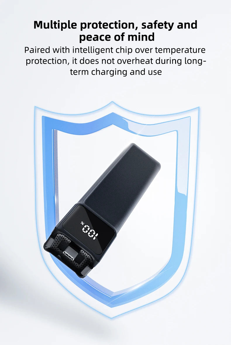 Battery Handle for DJI osmo Pocket 3,Extended Accessories Battery Handle 5000mAh Mobile Power with MINI Tripod