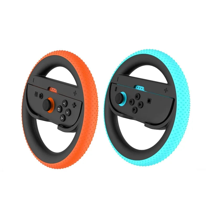2PCS Steering Wheel for Switch 2 Joy Con Controller Switch2 Joycon 2 Racing Wheel Hand Grip for Mario Kart World 8 Deluxe
