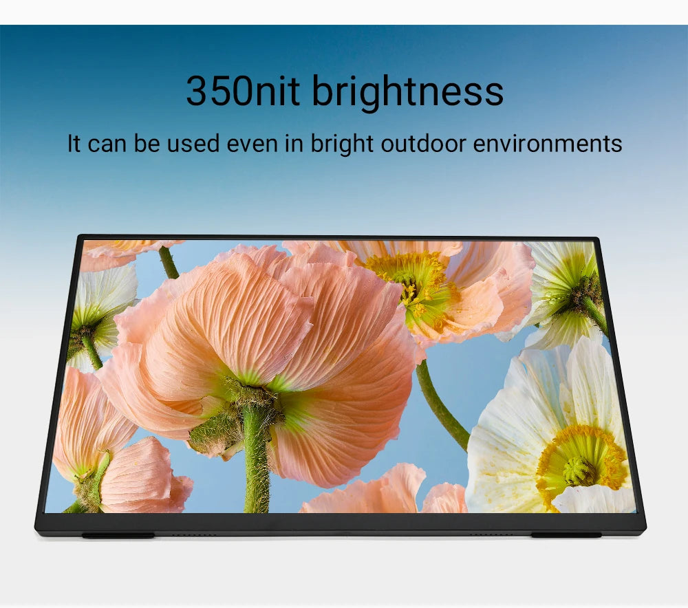 ZSUS 18-Inch 1080P 100Hz 100%sRGB Portable Monitor 16:9 HDR 350cd /M² For XBox PS4 / 5 Switch Cell Phone PC Loptop Extension