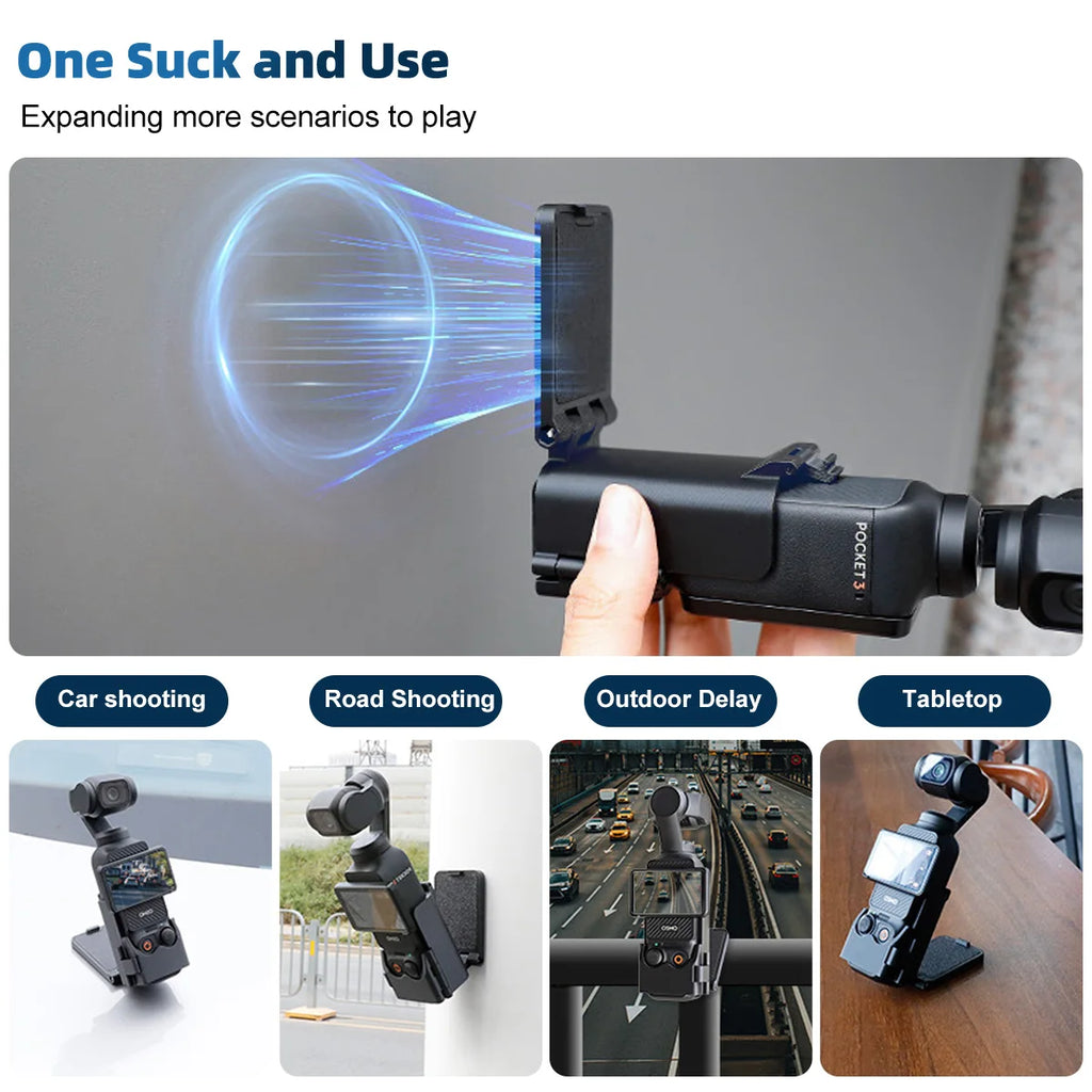 Multifuctional Magnetic Bracket Mount Compatible with Dji Osmo Pocket 3 Expansion Adapter Magnet Steering Holder Bracket Pocket3