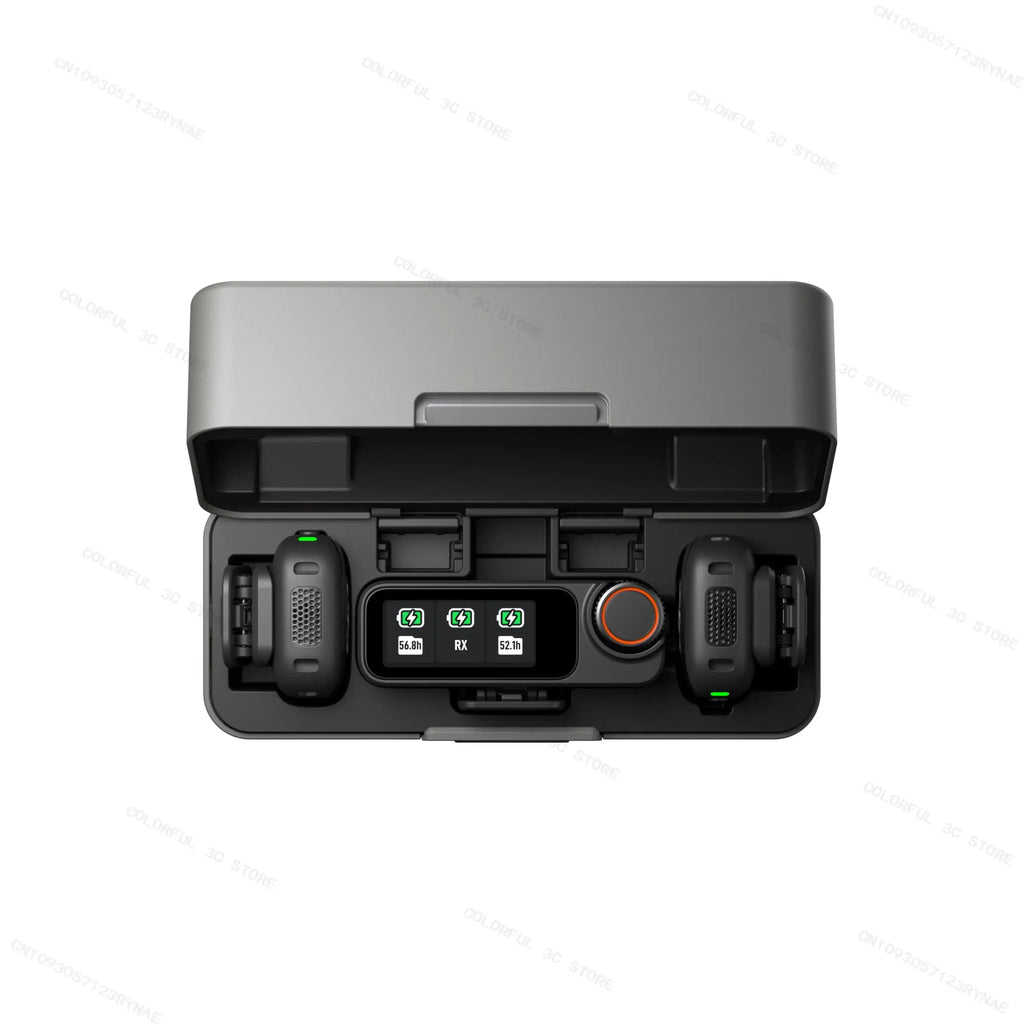 Original  Mic 3 Wireless Lavalier Mic 1TX 1RX 2TX 1RX Kit with Charging Case Adaptive Gain Control&Dual Band for Vlog