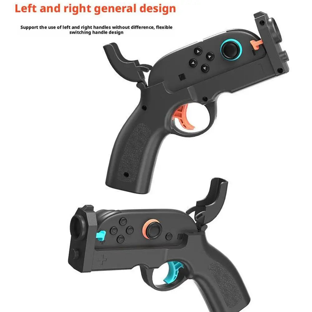 For Switch 2 Left and Right Controller Gaming Stock 2Pcs Gaming Gun Shooting Gunstock Hand Grip Universal design Game Accessory
