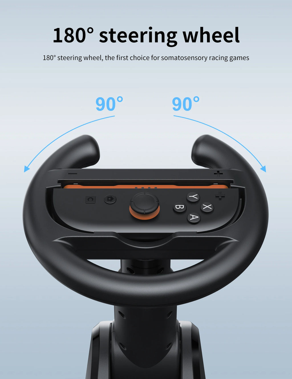 HONCAM Universal Racing Wheel Stand for Switch & Switch2 Joycon Game Wheel Controller with Secure Suction cup base for NS2 acces