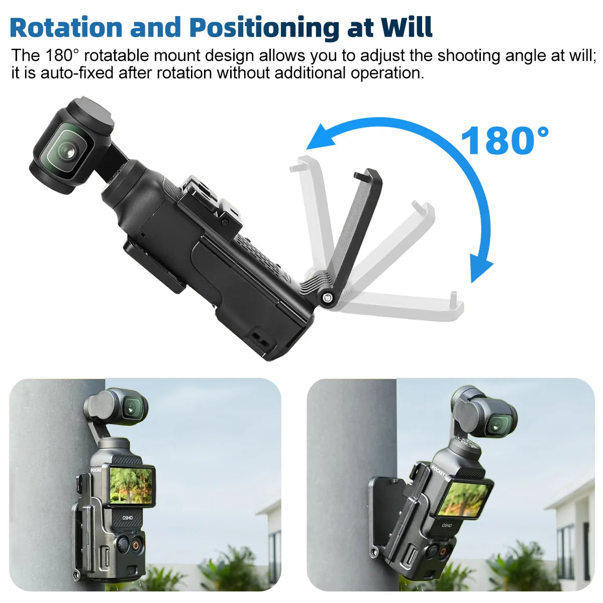 Multifuctional Magnetic Bracket Mount Compatible with Dji Osmo Pocket 3 Expansion Adapter Magnet Steering Holder Bracket Pocket3