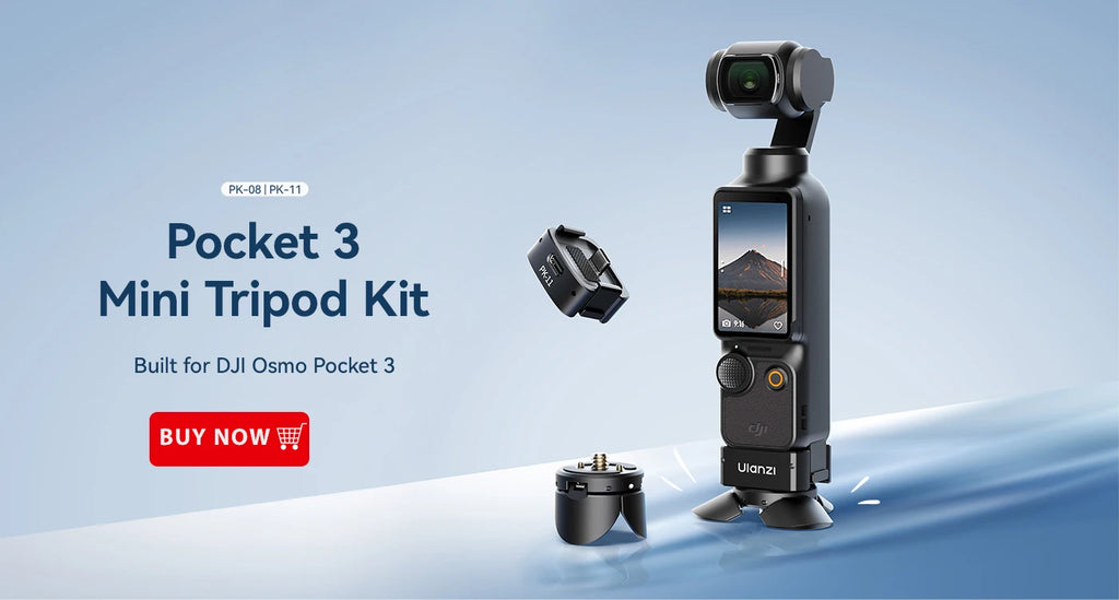 Ulanzi LM001 Pocket 3 Magnetic Mini Led Light Waterproof Video Light for DJI Osmo Pocket 3 for Vlogging Live 500mah Rechargeable