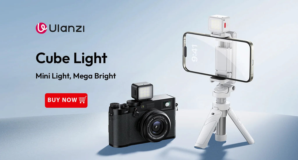 Ulanzi LM001 Pocket 3 Magnetic Mini Led Light Waterproof Video Light for DJI Osmo Pocket 3 for Vlogging Live 500mah Rechargeable