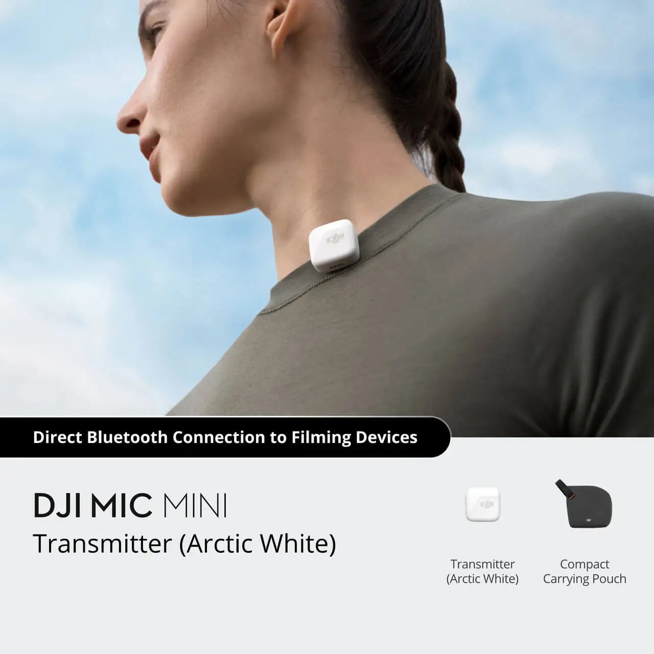 DJI Mic Mini Wireless Microphone with Intelligent Noise Cancelling High-Quality Audio With Stable Transmission