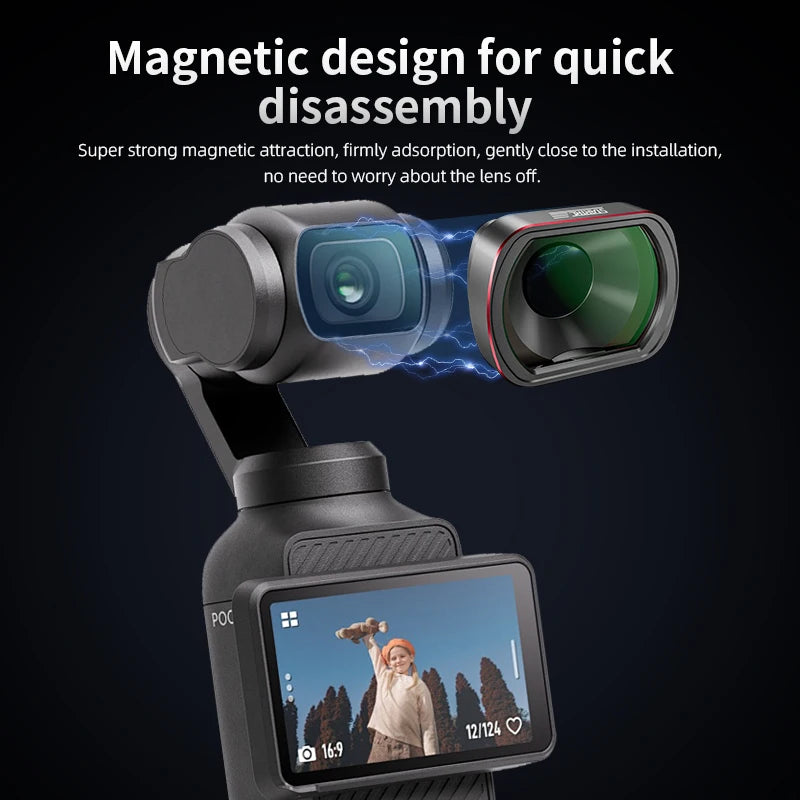 STARTRC Macro Lens for DJI Osmo Pocket 3 10X Supper Clear Macro Lens Filter Magnetic Optical Glass Camera Accessories