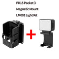 Ulanzi LM001 Pocket 3 Magnetic Mini Led Light Waterproof Video Light for DJI Osmo Pocket 3 for Vlogging Live 500mah Rechargeable